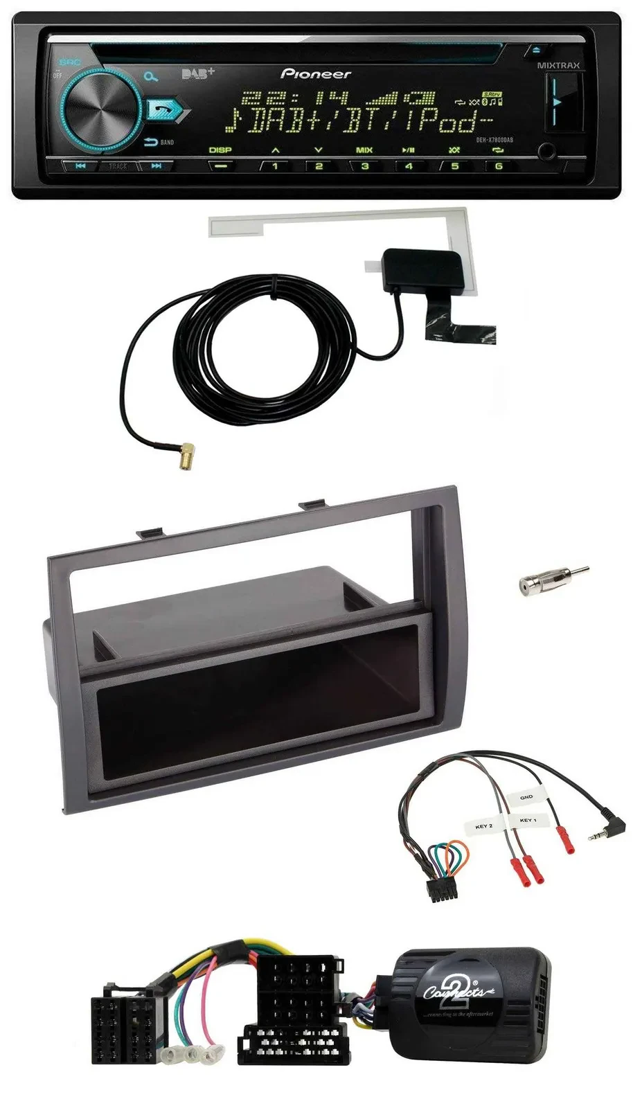 Pioneer MP3 Lenkrad CD USB DAB Autoradio für Citroen Jumper Peugeot Boxer 06-08