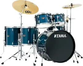 Ударная установка акустическая Tama Imperialstar IE62C 6-Piece Complete Drum Set Hairline Blue w/Hardware and Cymbals
