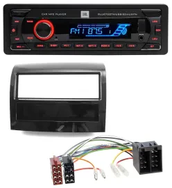 JBL AUX MP3 USB Bluetooth SD Autoradio für Fiat Ducato 2011-2021 piano schwarz