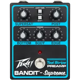Напольный предусилитель для электрогитары Peavey Bandit Supreme Teal Stripe Preamp