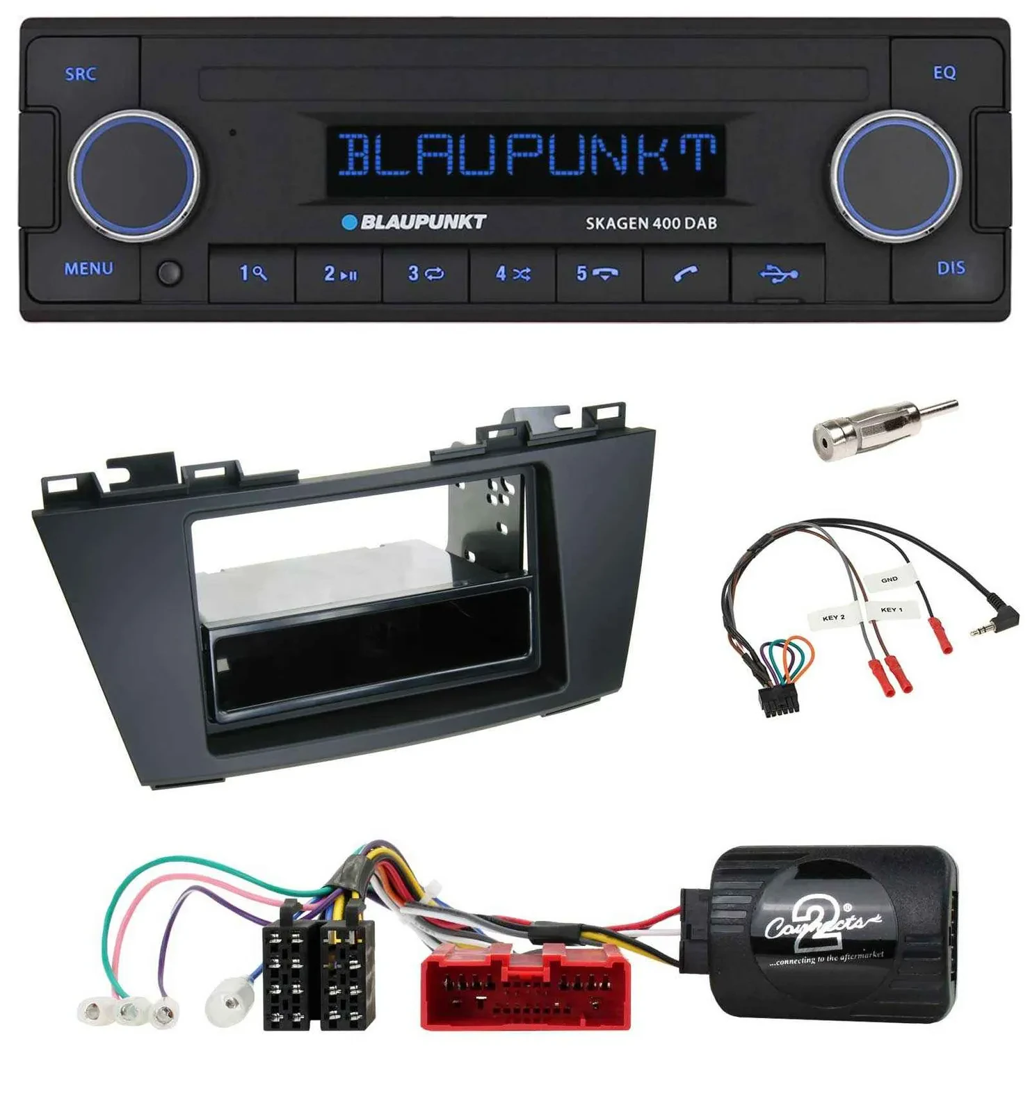 Blaupunkt DAB USB Bluetooth Lenkrad Autoradio für Mazda 5 (2010-2015)
