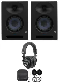 2) Presonus Eris Studio 8 Powered Active 8" Studio Monitors Speakers+Headphones