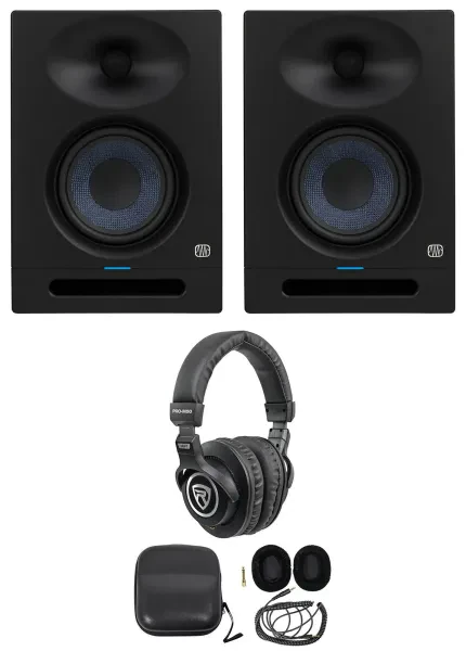 2) Presonus Eris Studio 8 Powered Active 8" Studio Monitors Speakers+Headphones