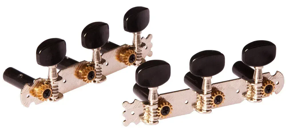 Колки гитарные Ortega OTM-STUDENT Silver Black (6 штук)