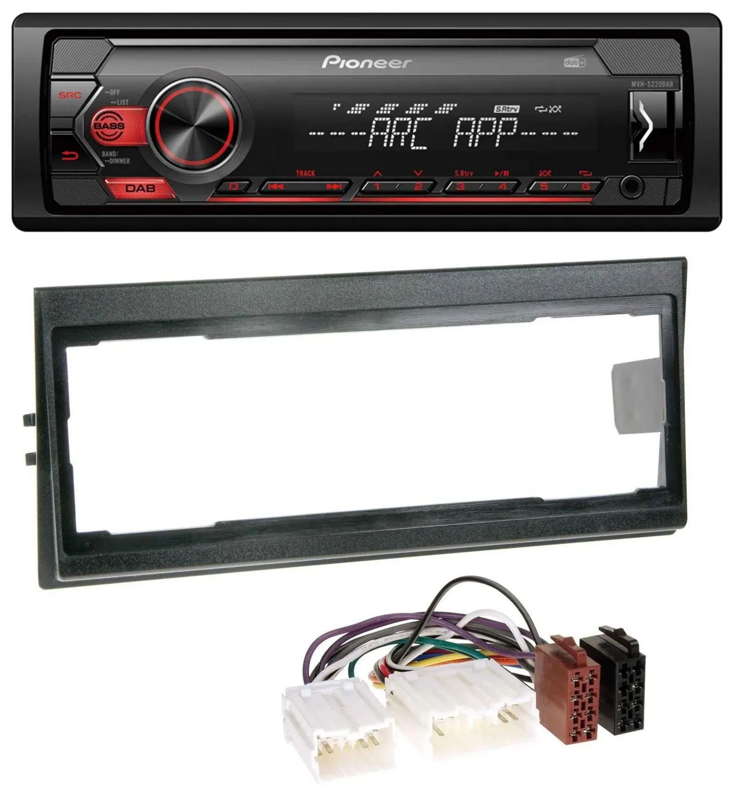 Pioneer DAB 1DIN MP3 AUX USB Autoradio für Volvo 940, 960, S40 (bis 2000)