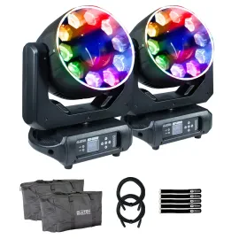 Прожектор Clutch SKY-STORM LED DMX RGBW 300W, движущаяся голова Beam (набор, пара) с сумками