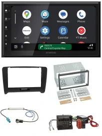 Автомагнитола для Audi TT 2006–2014 Kenwood 2DIN, DAB, Bluetooth, USB, MP3