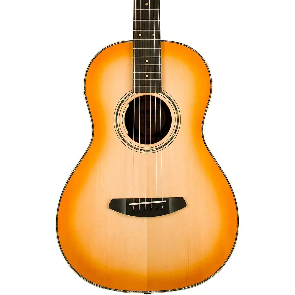 Электроакустическая гитара Breedlove Artisan Adirondack Spruce Parlor Tea Burst, 25", 6 струн, правосторонняя, с системой LR Baggs Anthem, с жестким кофром