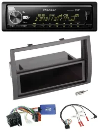 Автомагнитола Pioneer Bluetooth, USB, DAB, поддержка кнопок на руле для Fiat Ducato 2008–2011, черный