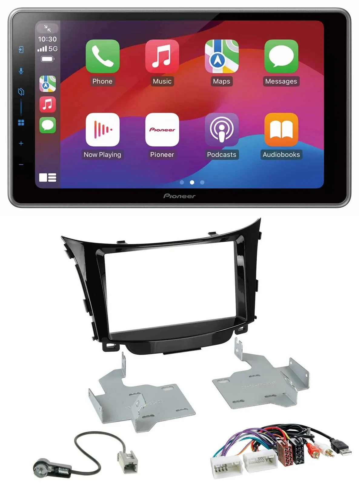 Pioneer MP3 USB DAB Bluetooth 2DIN Autoradio für Hyundai i30 ab 2012 AUX USB