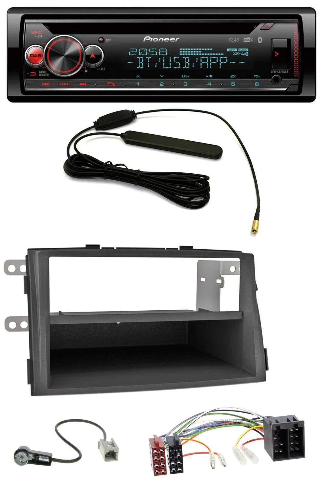 Автомагнитола для Kia Sorento II (XM, 2009–2012) Pioneer USB DAB MP3 Bluetooth CD