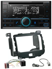 Kenwood CD 2DIN DAB USB MP3 Bluetooth Autoradio für Hyundai i10 08-13 Rubber Tou