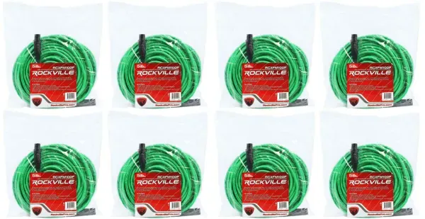 Микрофонный кабель Rockville RCXFM100P-G Green 30.5 м (8 штук)