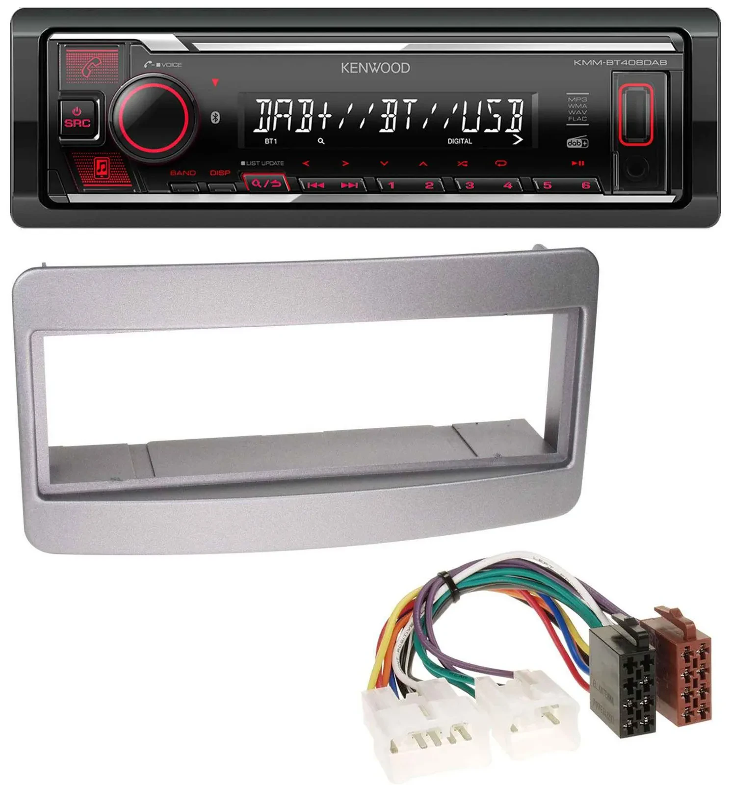 Kenwood MP3 Bluetooth USB DAB Autoradio für Toyota Celica MR2 dunkelsilber