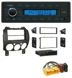 VDO AUX Bluetooth USB MP3 Autoradio für Mazda 2 (ab 2007)