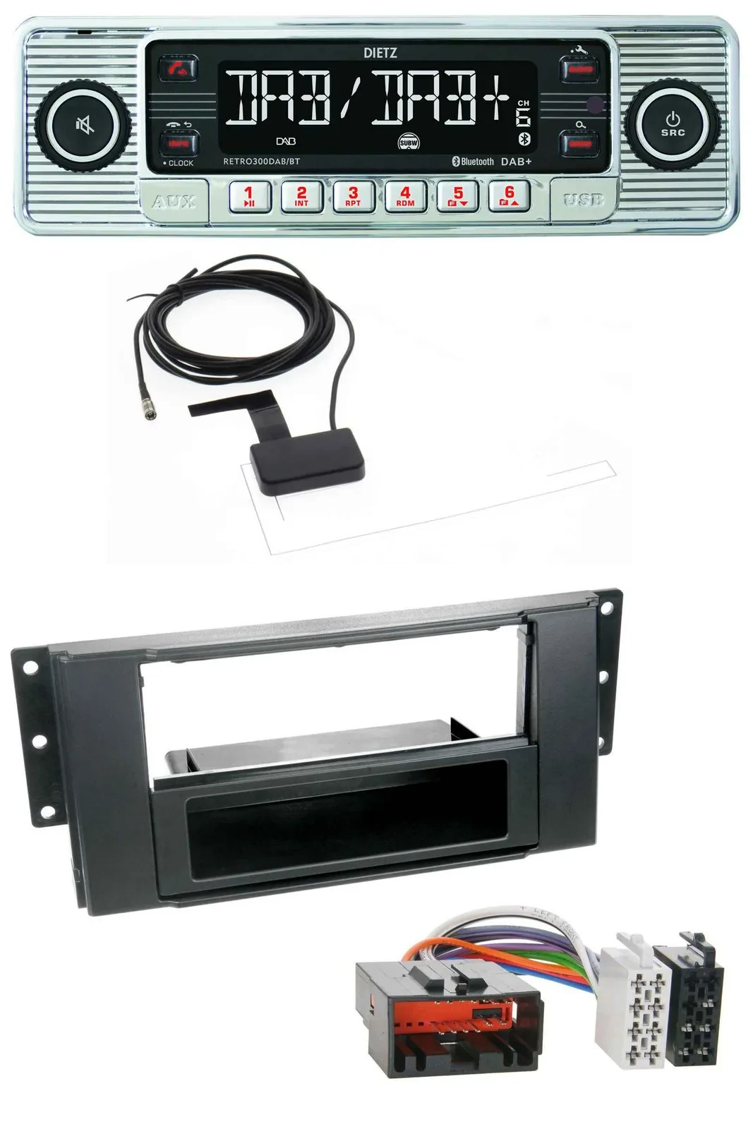 Dietz Bluetooth USB MP3 DAB Autoradio für Land Rover Freelander 2007-2010