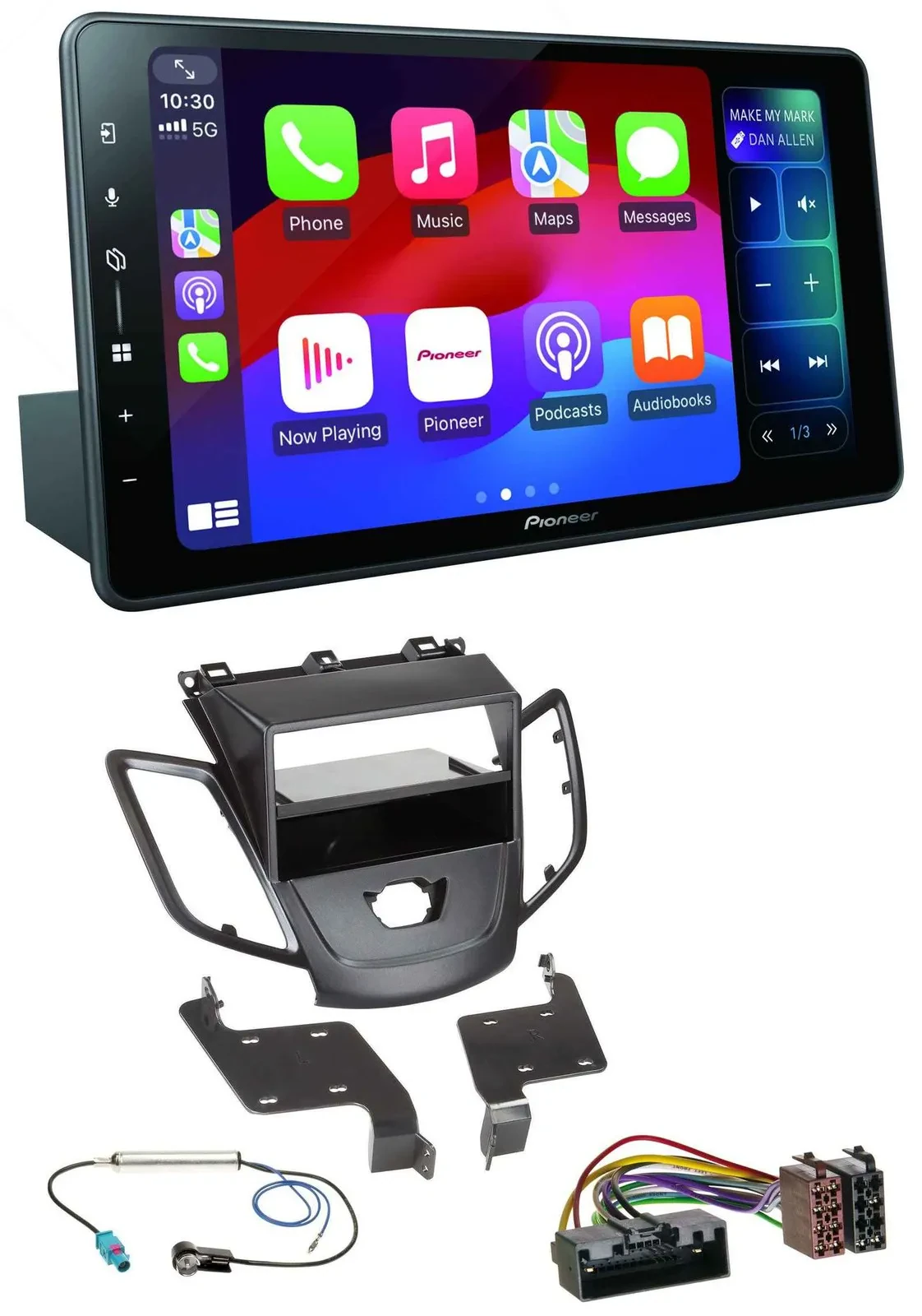 Pioneer Bluetooth DAB MP3 USB Autoradio für Ford Fiesta 10-17 JA8 ohne Display s