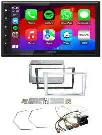 Автомагнитола Kenwood 2 DIN, Bluetooth, DAB, USB для Opel Astra H/Zafira B/Corsa D