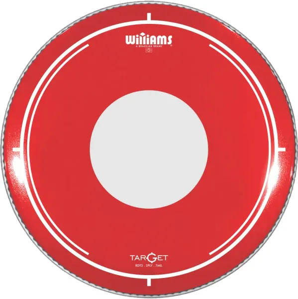 Пластик для барабана Williams 8" Target Dot Red RDT2