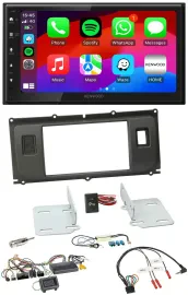 Kenwood Lenkrad USB DAB 2DIN Bluetooth Autoradio für Land Rover Evoque ab 2014