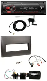 Автомагнитола Pioneer 1DIN USB DAB MP3 для Fiat Stilo 2001–2007 черная