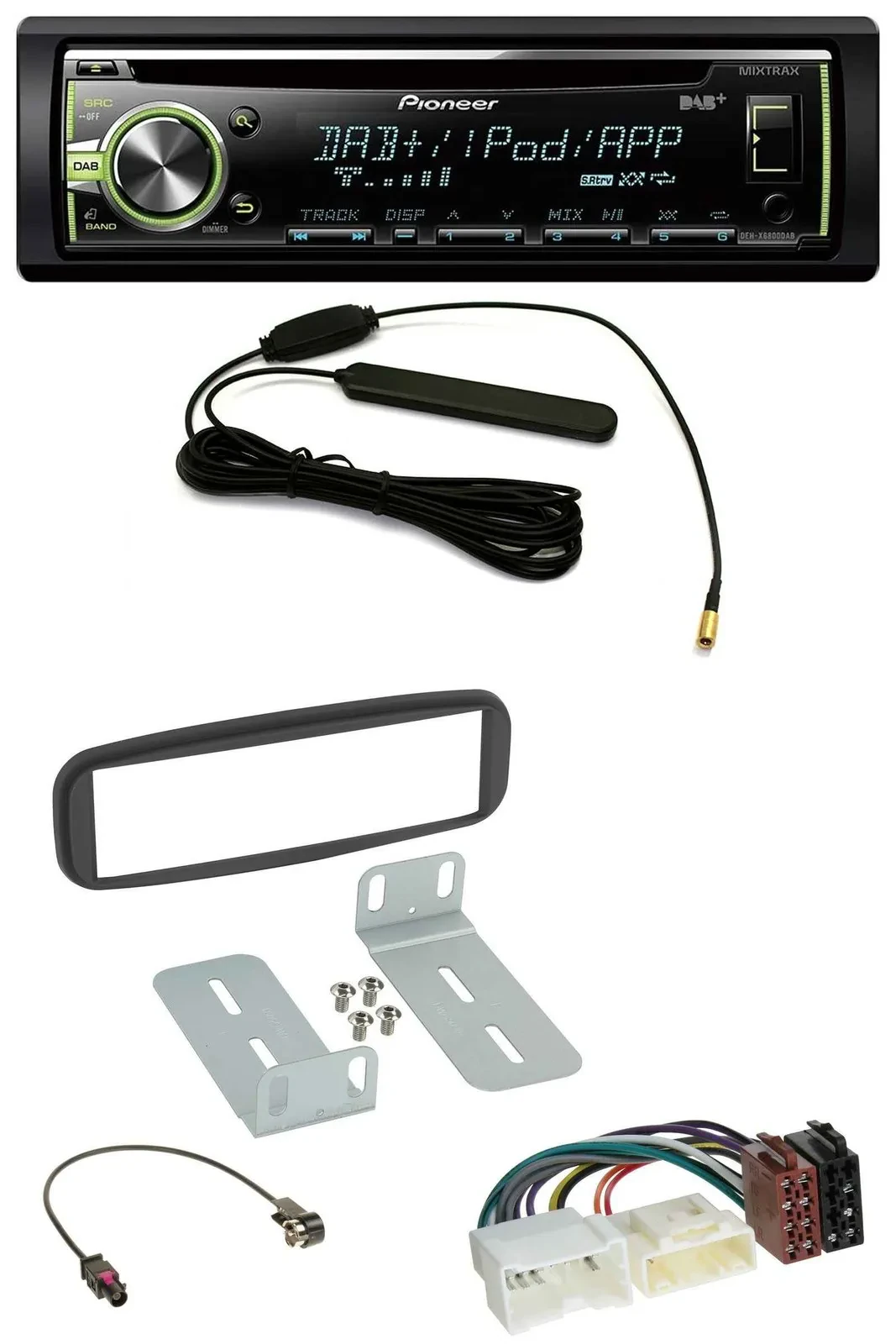 Автомагнитола Pioneer для Renault Clio (2012–2017) MP3, USB, CD, DAB, AUX