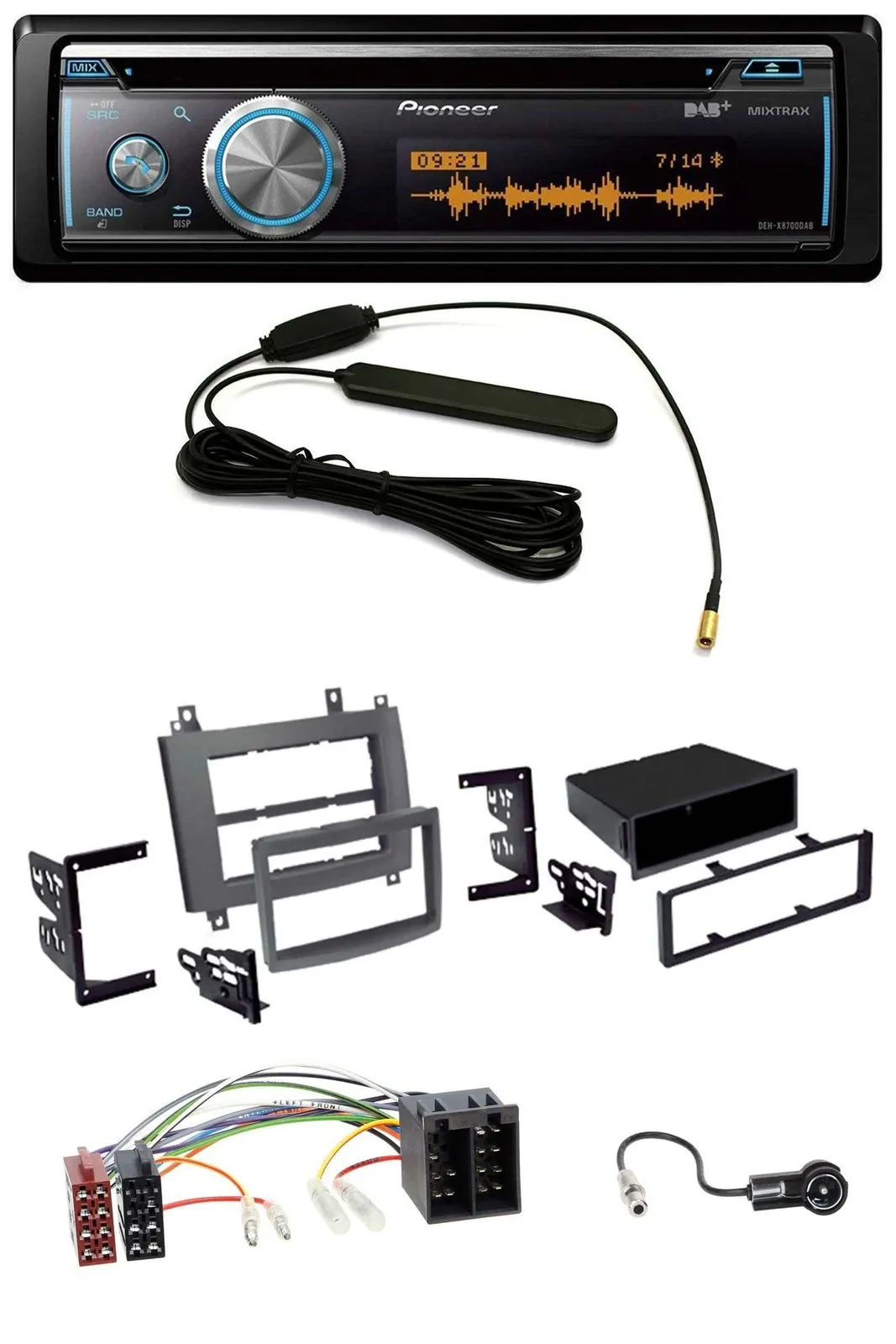 Pioneer CD USB Bluetooth DAB MP3 Autoradio für Cadillac CTS 2003-2006 SRX 2004-2