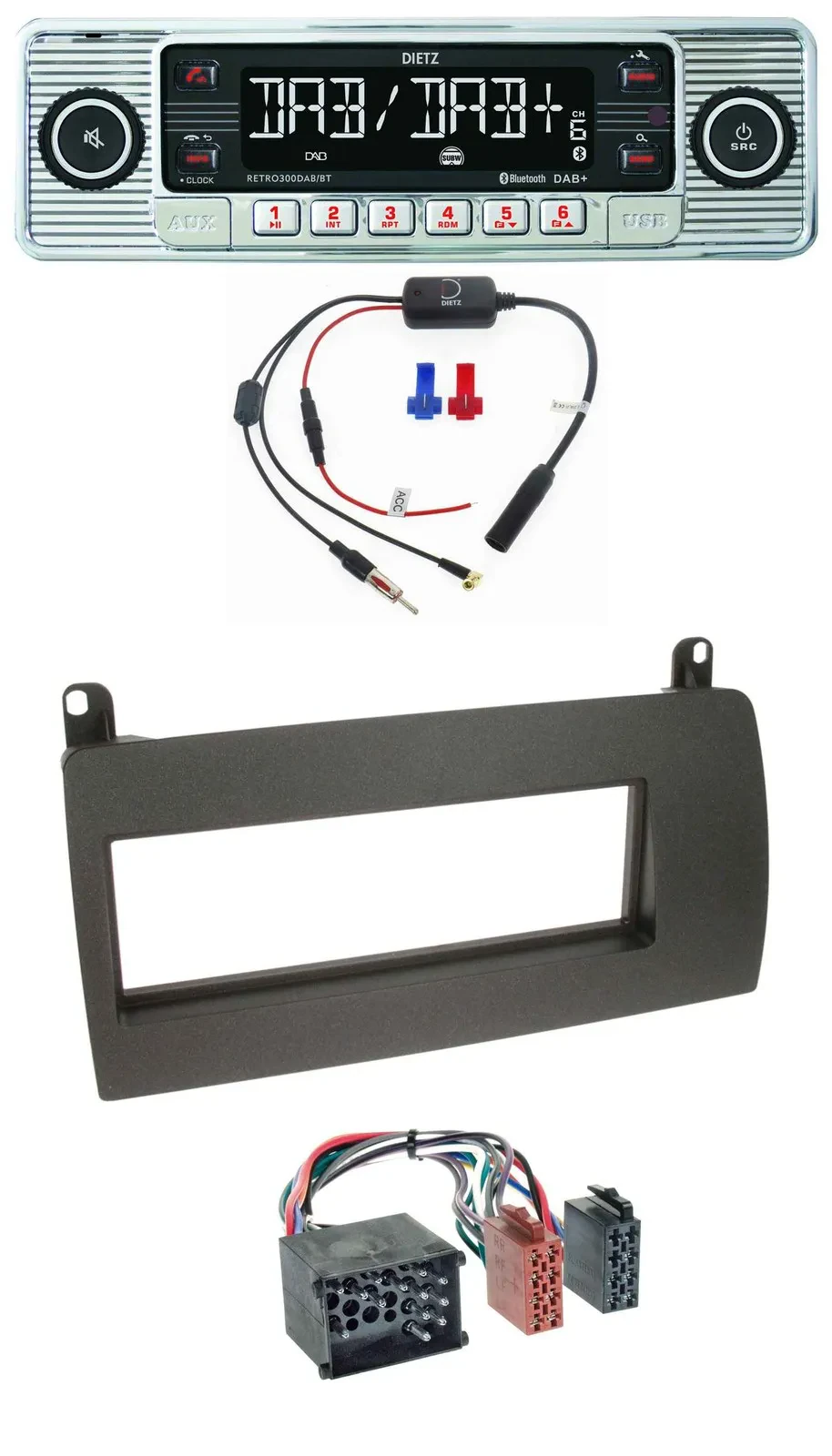 Dietz DAB USB MP3 Bluetooth Autoradio für Rover 75 (1999-2001)