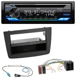 JVC Bluetooth MP3 USB DAB CD Autoradio für Alfa Romeo Mito 955 08-14 ISO schwarz