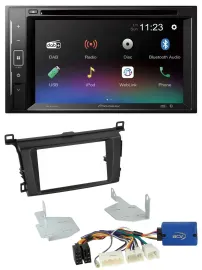 Pioneer Bluetooth MP3 USB 2DIN DAB DVD Autoradio für Toyota RAV 4 (ab 2013)