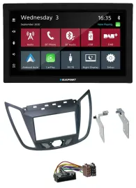 Автомагнитола Blaupunkt 2DIN MP3 USB Bluetooth DAB для Ford C-Max (с 2010), серый