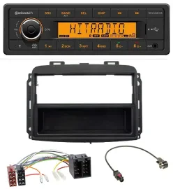 Continental MP3 Bluetooth AUX USB Autoradio für Fiat 500L (mit ISO, ab 2012)