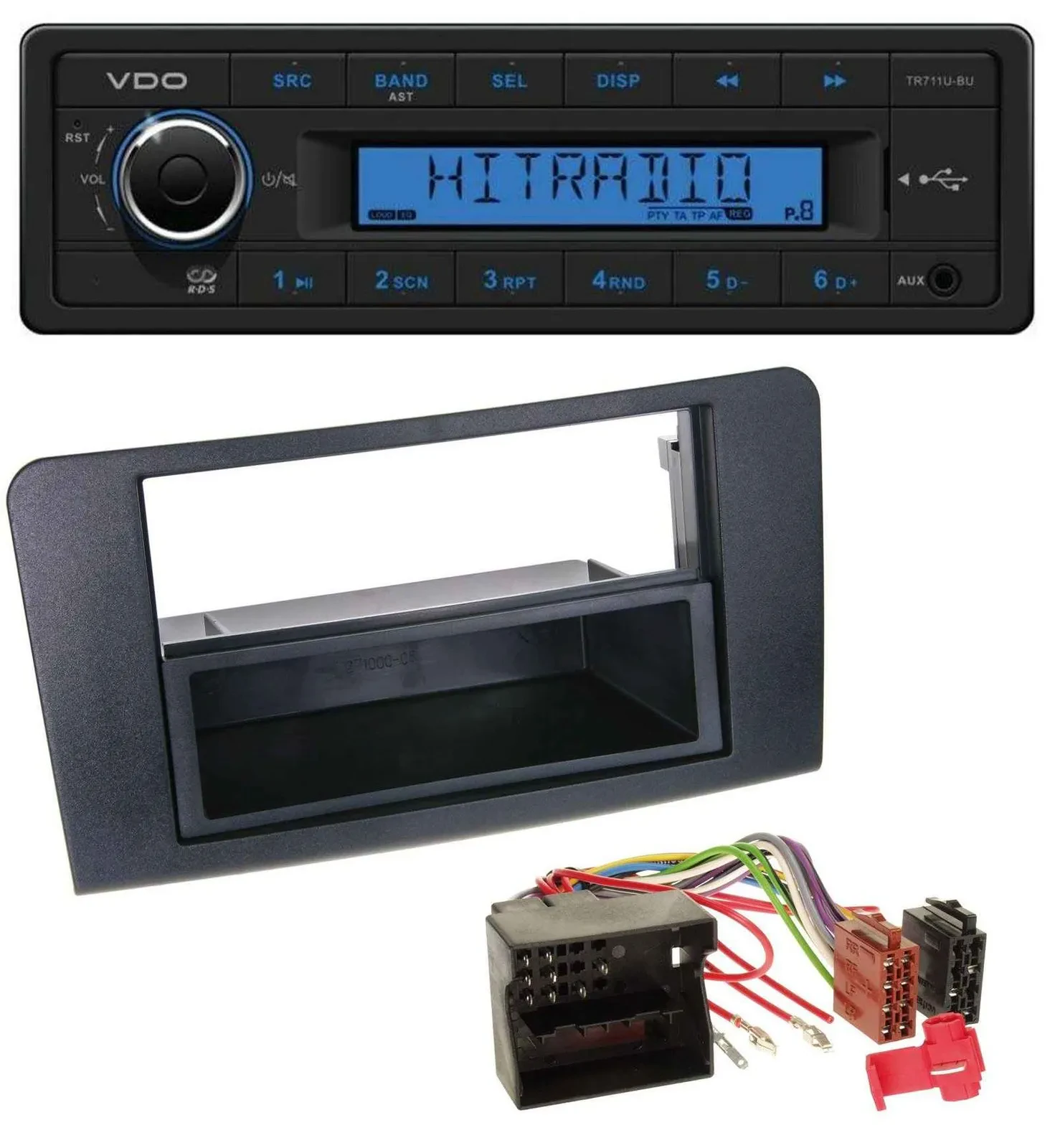 VDO AUX 1DIN MP3 USB Autoradio für Mercedes ML (ab 2006)