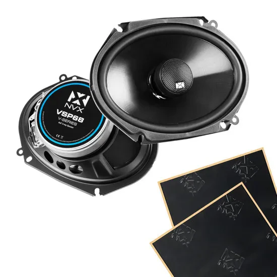 NVX VSP68 200W RMS 6x8" V-Series 2-Way Coaxial Speakers with Sound Damping
