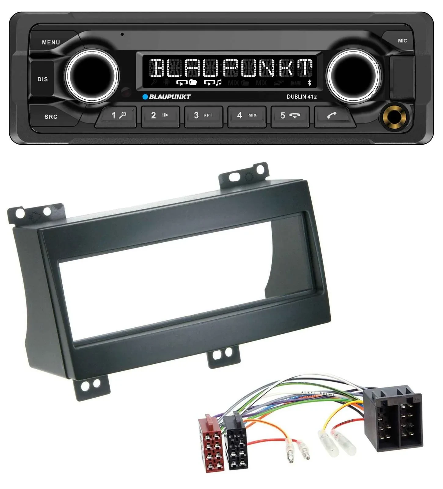 Blaupunkt MP3 Bluetooth USB AUX Autoradio für Kia Ceed (2007-2009)