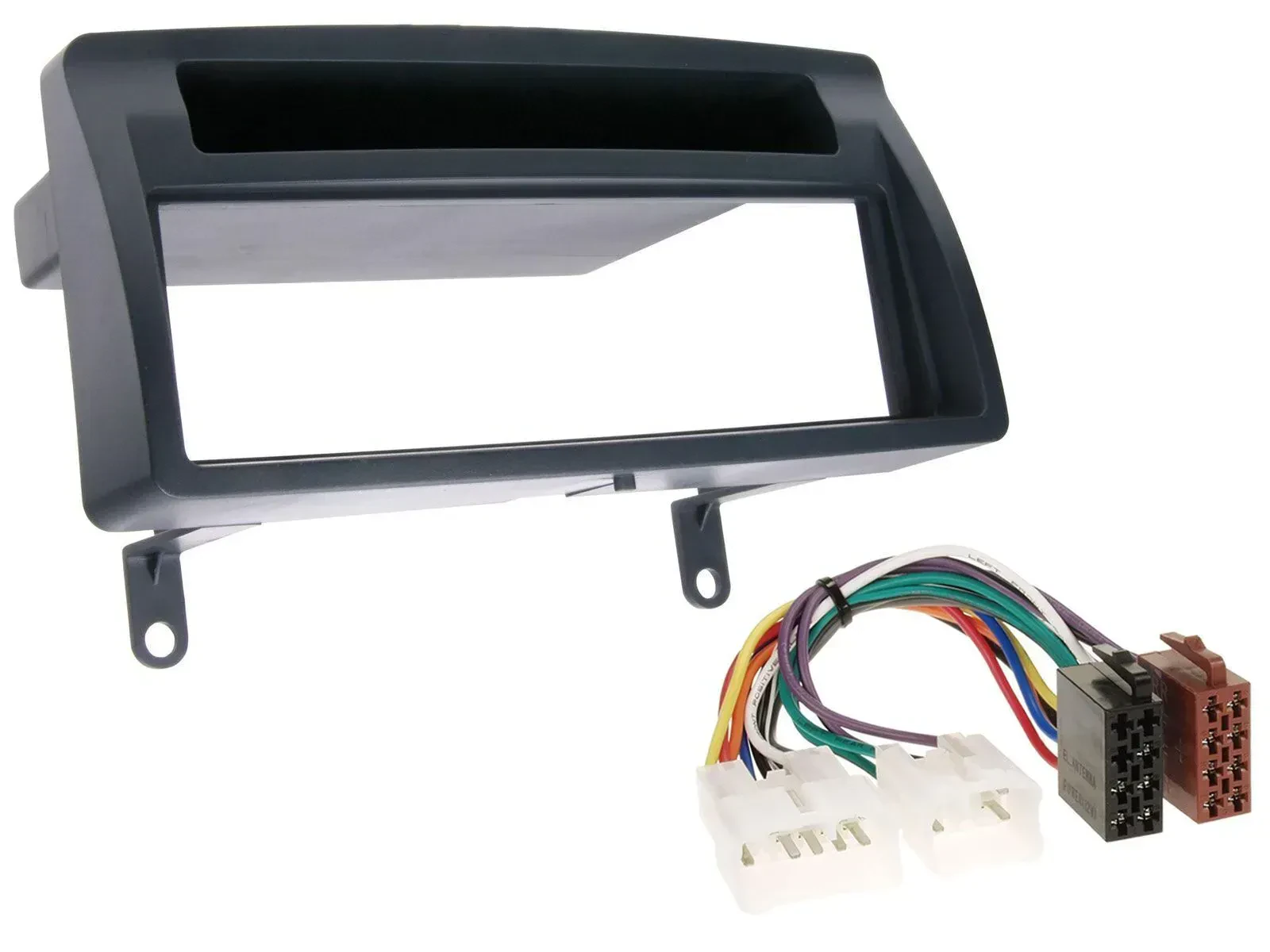 Einbauset DIN Autoradio für Toyota Corolla E12 2003-2008 dunkelgrau