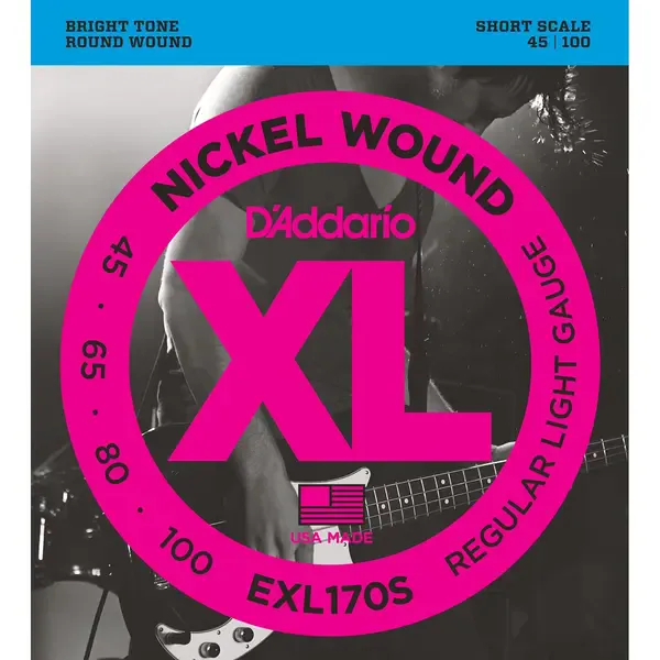 Струны для бас-гитары D'addario EXL170S 45-100