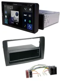 Pioneer DAB MP3 Bluetooth USB Autoradio für Fiat Idea (350 03-11) schwarz