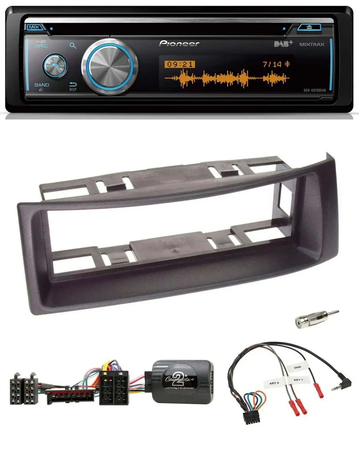 Автомагнитола Pioneer DAB, USB, CD, Bluetooth для Renault Megane 1996–2000