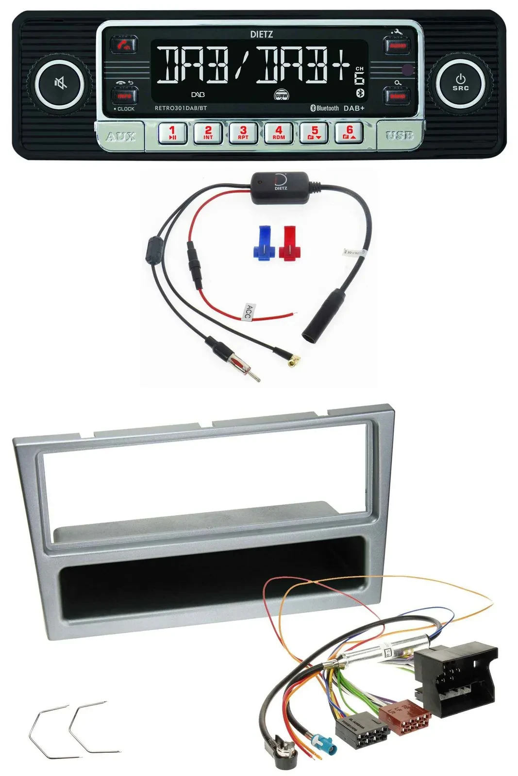 Автомагнитола для Opel Combo C/Corsa C/Tigra/Meriva Dietz MP3 DAB Bluetooth USB