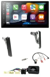 Автомагнитола Pioneer DAB Bluetooth 2 DIN USB для Toyota RAV4 (2001–2005) с управлением на руле