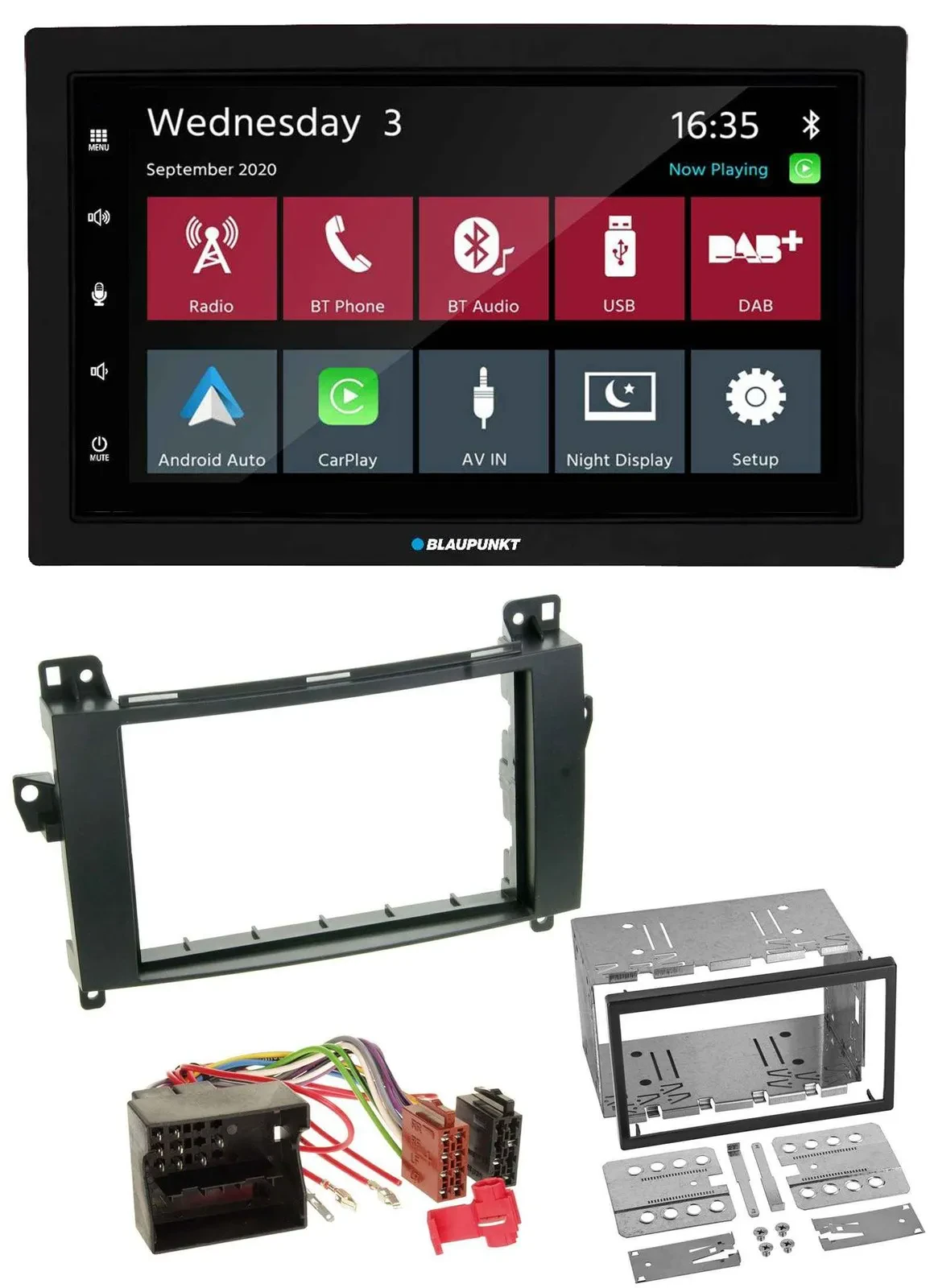 Автомагнитола для Mercedes A-Class W169/C169 Blaupunkt 2-DIN, DAB, Bluetooth, USB, MP3