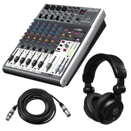 Behringer XENYX 1204USB Premium 12-Input 2/2-Bus Mixer, Bundle with TAPH100 Head