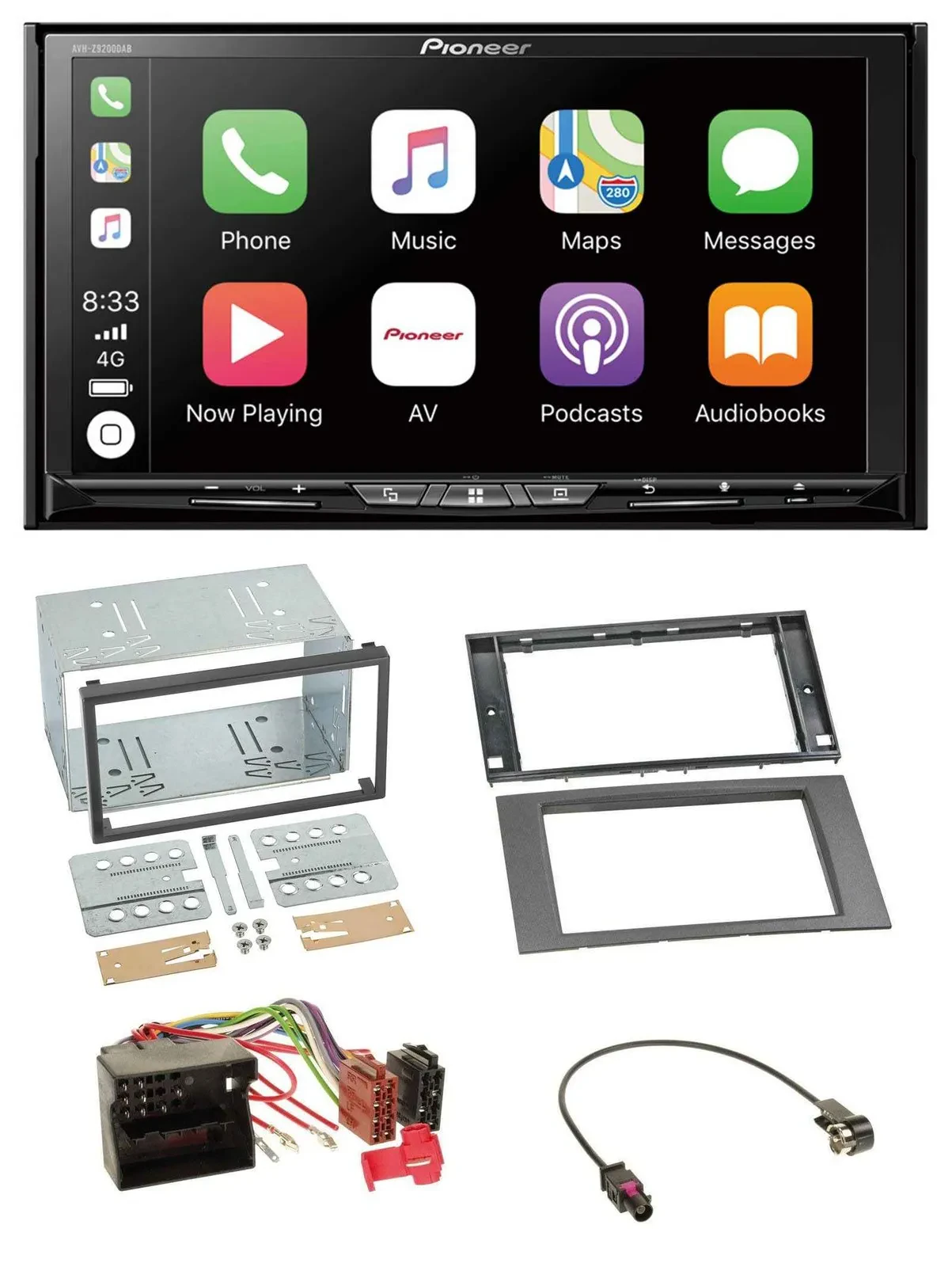 Pioneer 2DIN MP3 USB DAB DVD Bluetooth Autoradio für Ford C-Max Galaxy S-Max 03-