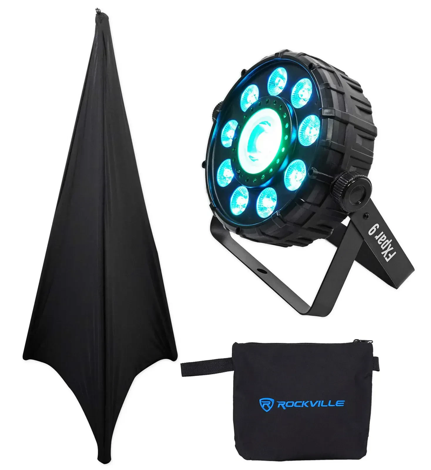 Светодиодный прибор Chauvet DJ FX Par 9 DMX с аксессуарами