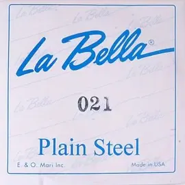 Струна для акустической и электрогитары La Bella PS021, сталь, калибр 21