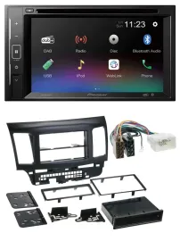 Pioneer Bluetooth MP3 USB 2DIN DAB DVD Autoradio für Mitsubishi EVO Lancer ab 08