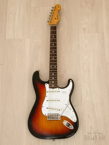 Электрогитара Fender 1962 Stratocaster JV ST62-65 SSS Sunburst w/gigbag Japan 1983