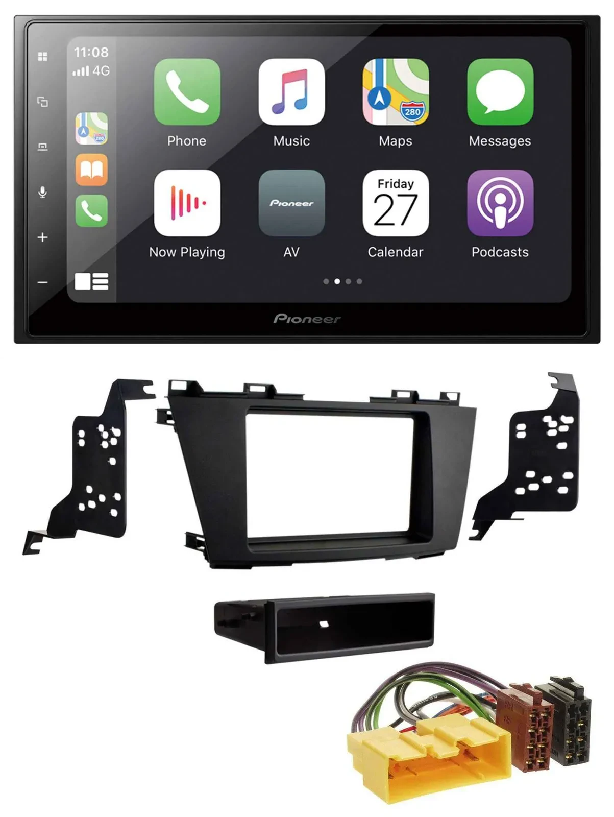 Pioneer MP3 Bluetooth DAB 2DIN USB Autoradio für Mazda 5 (CR, ab 2010)