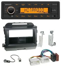 Continental 1DIN USB AUX MP3 Autoradio für Kia Sportage 3 SL 10-15 schwarz